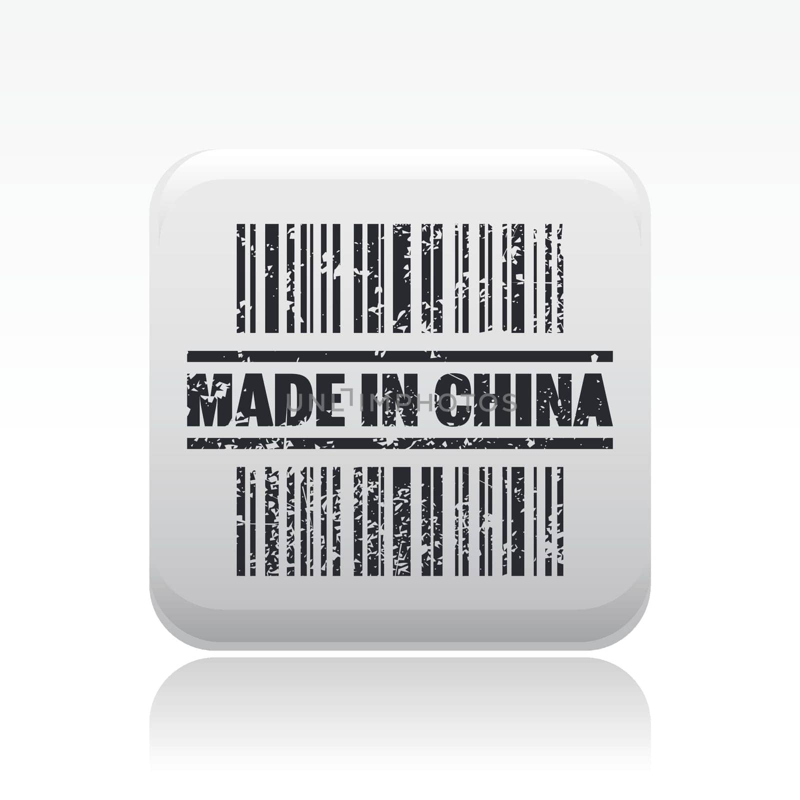 Vector illustration of single isolated made in China icon