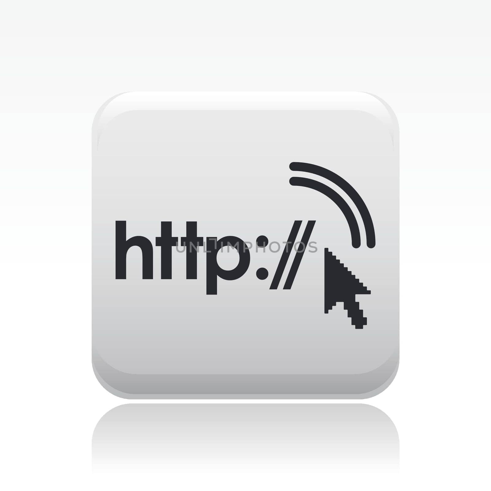 Vector illustration of single isolated http icon