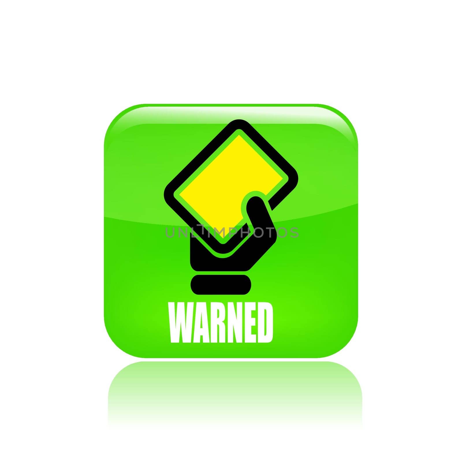 Vector illustration of single isolated yellow tag icon