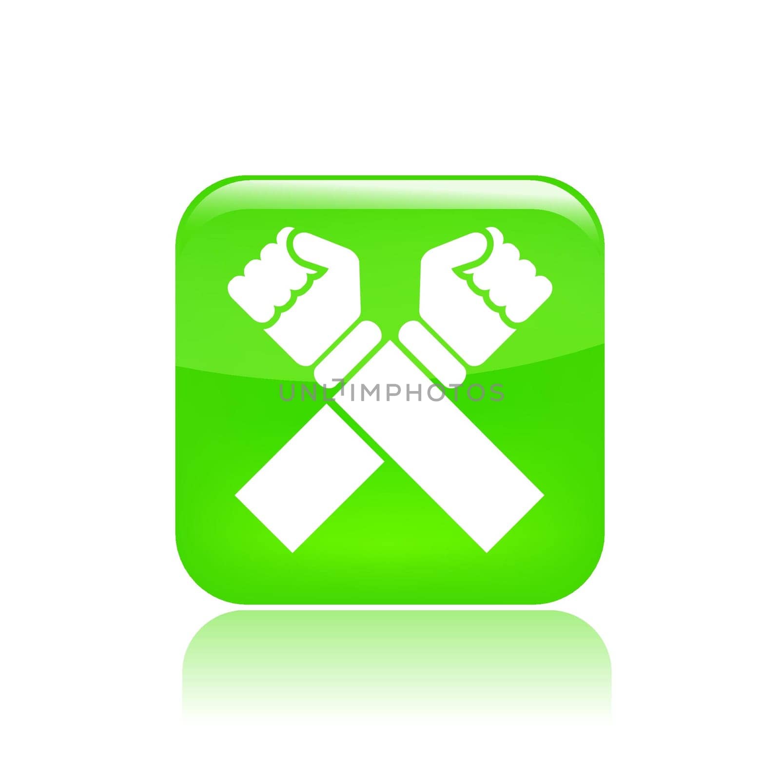 Vector illustration of single isolated cross icon