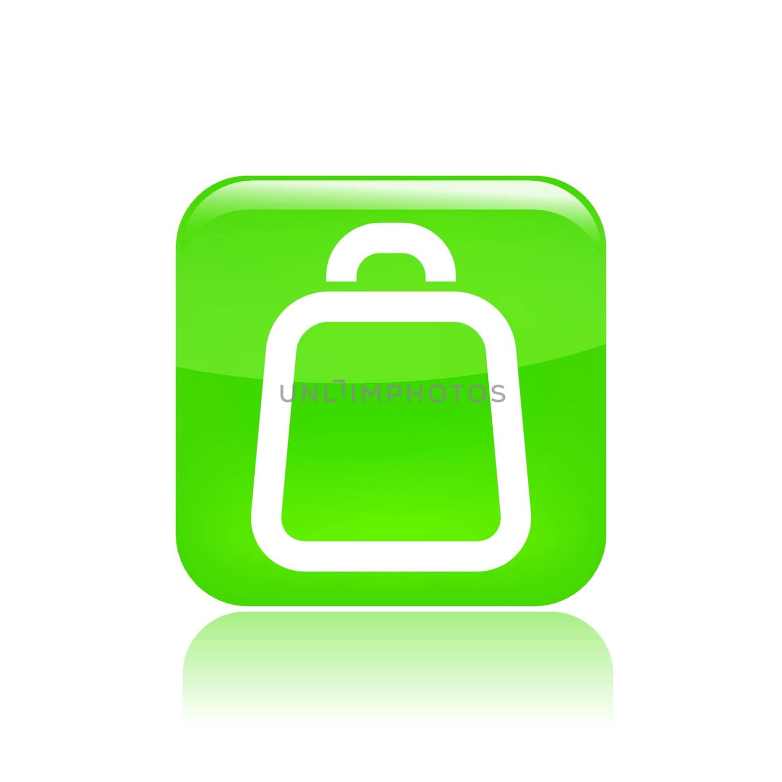 Vector illustration of single isolated bag icon