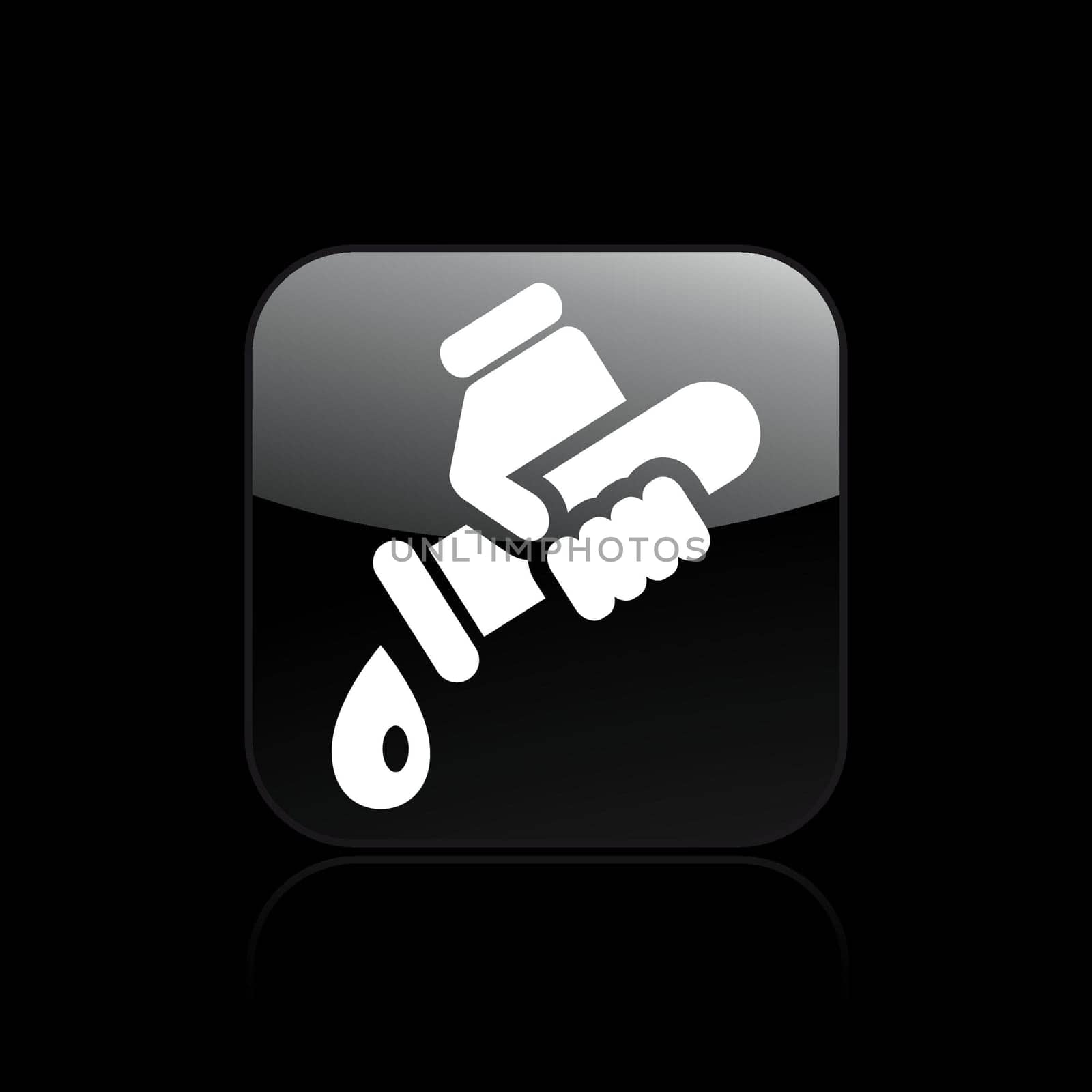 Vector illustration of single isolated tube icon