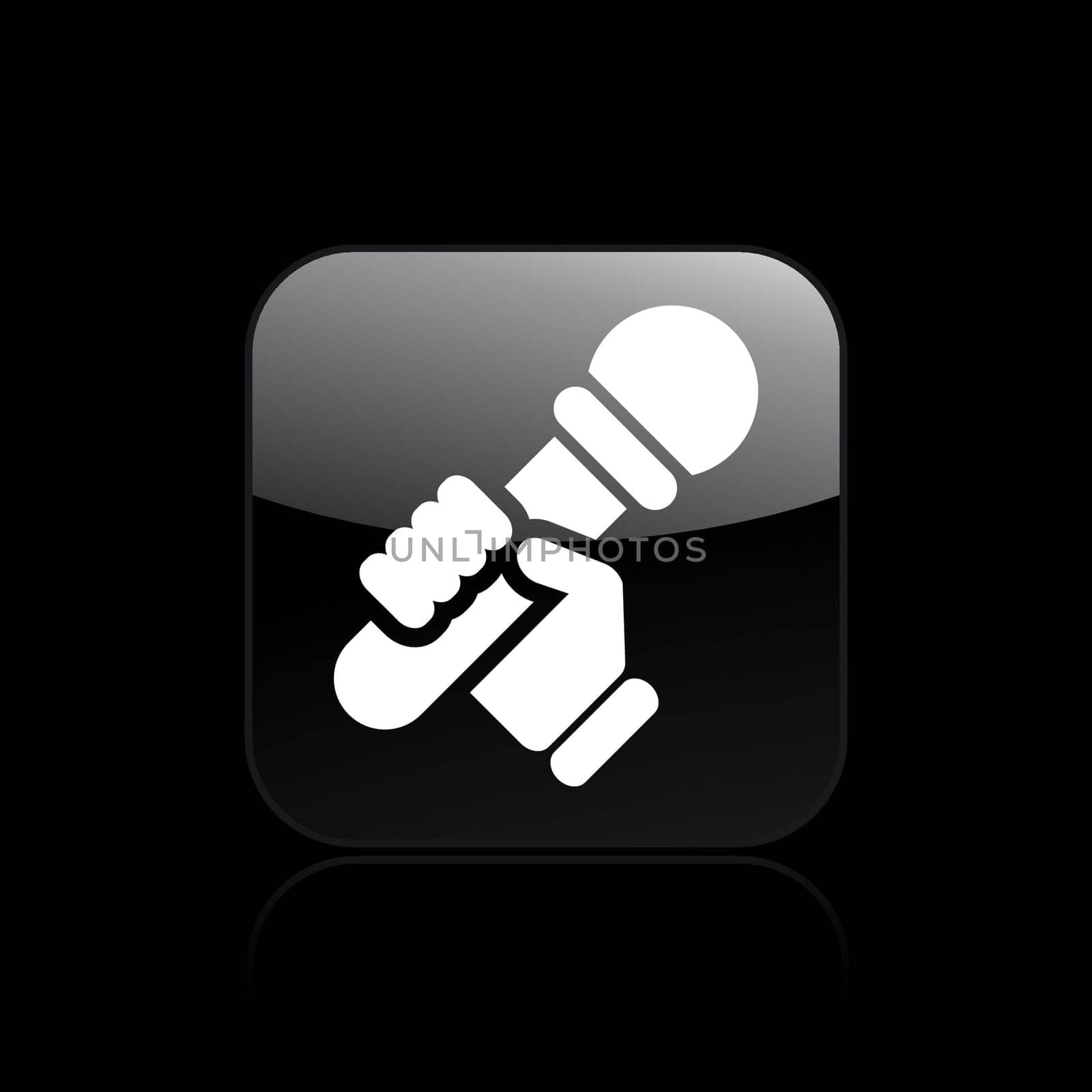 Vector illustration of single isolated karaoke icon
