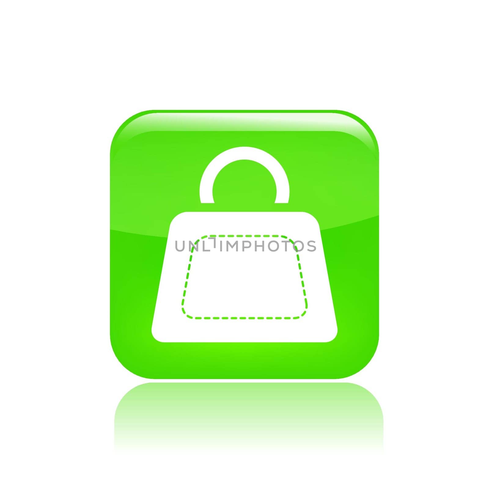 Vector illustration of single isolated bag icon