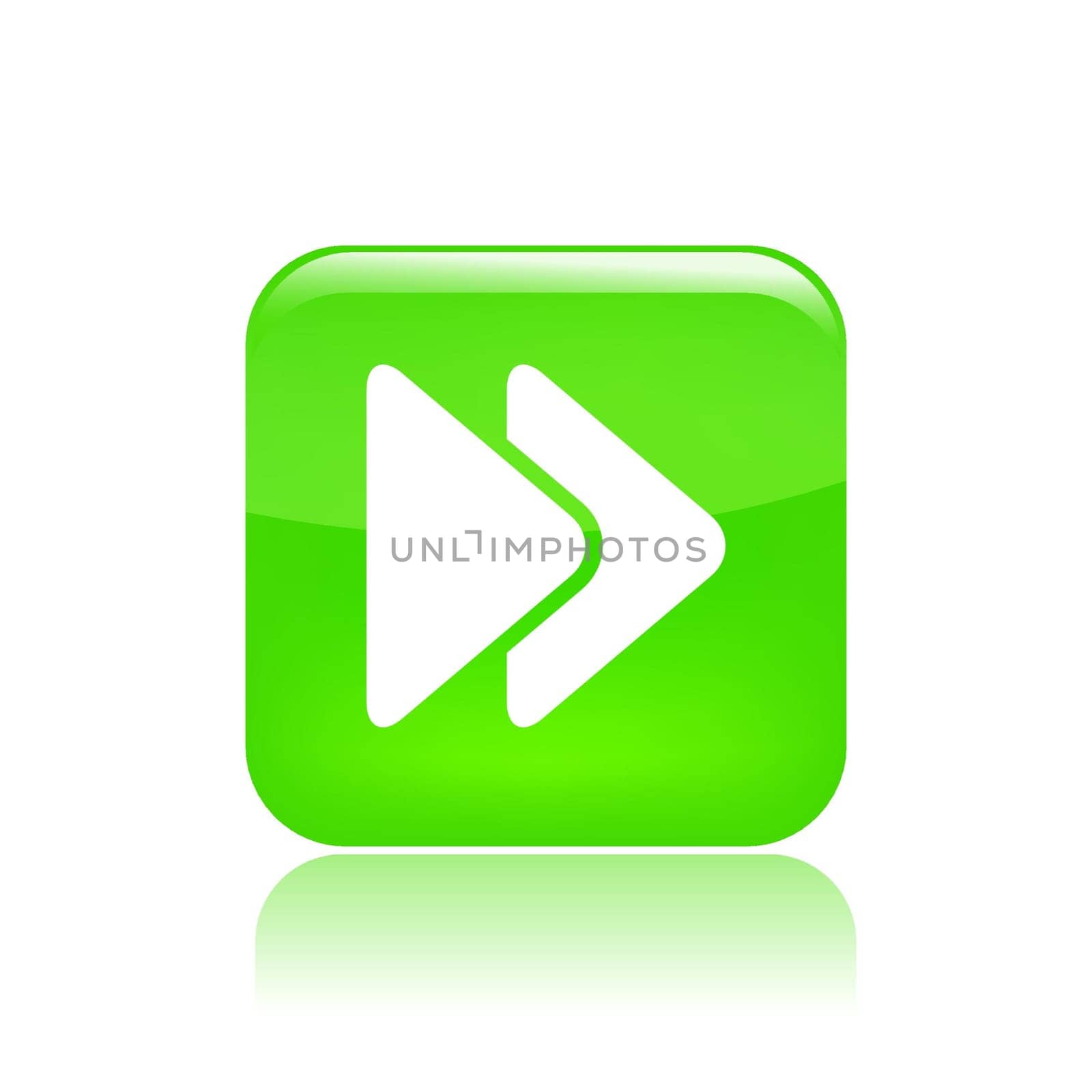 Vector illustration of single isolated forward icon