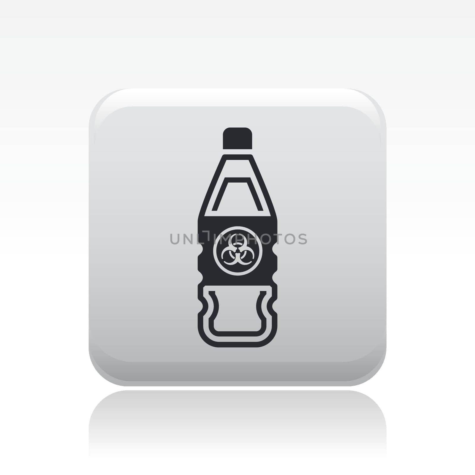 Vector illustration of single isolated bio danger icon