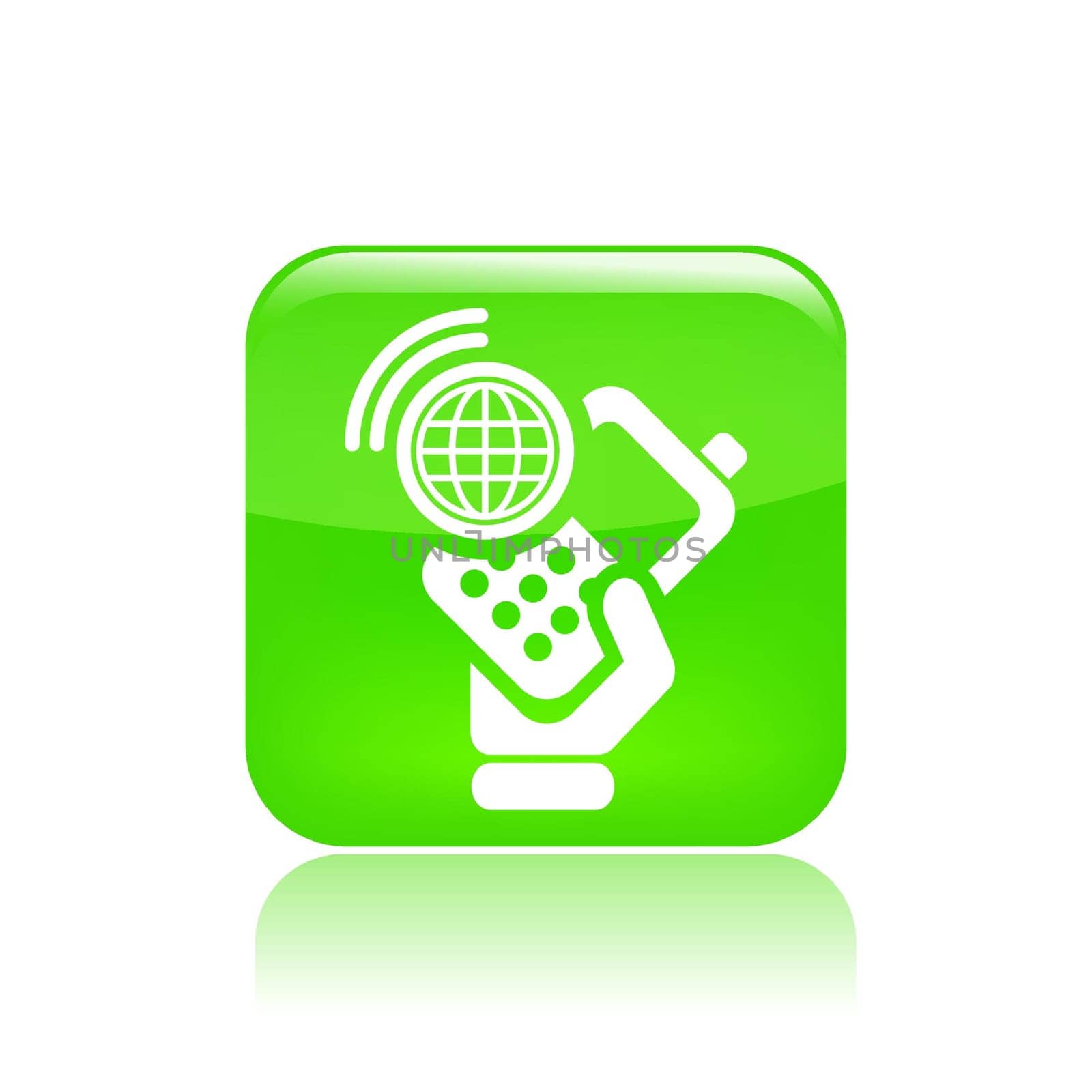 Vector illustration of single isolated smartphone icon