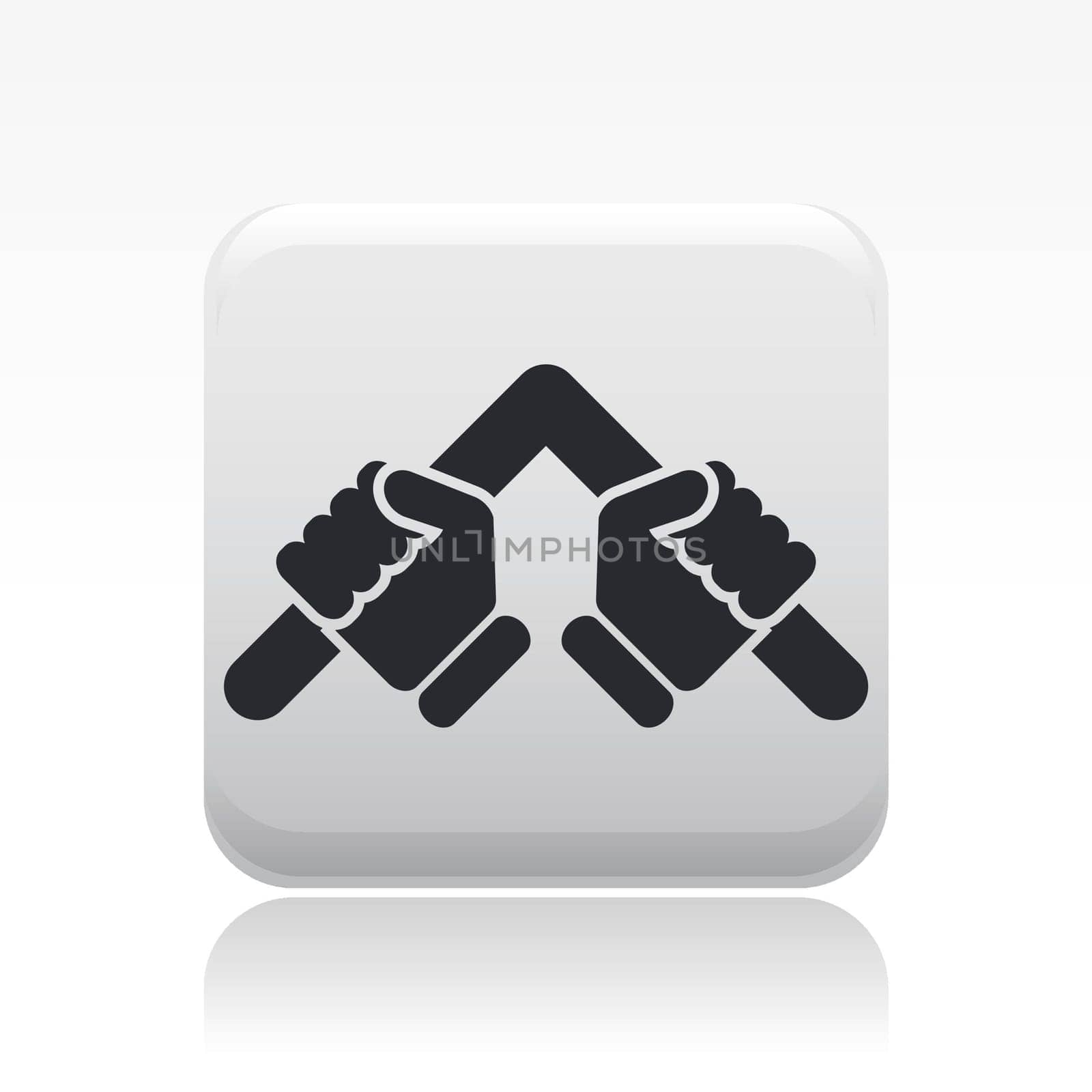 Vector illustration of single isolated bender icon