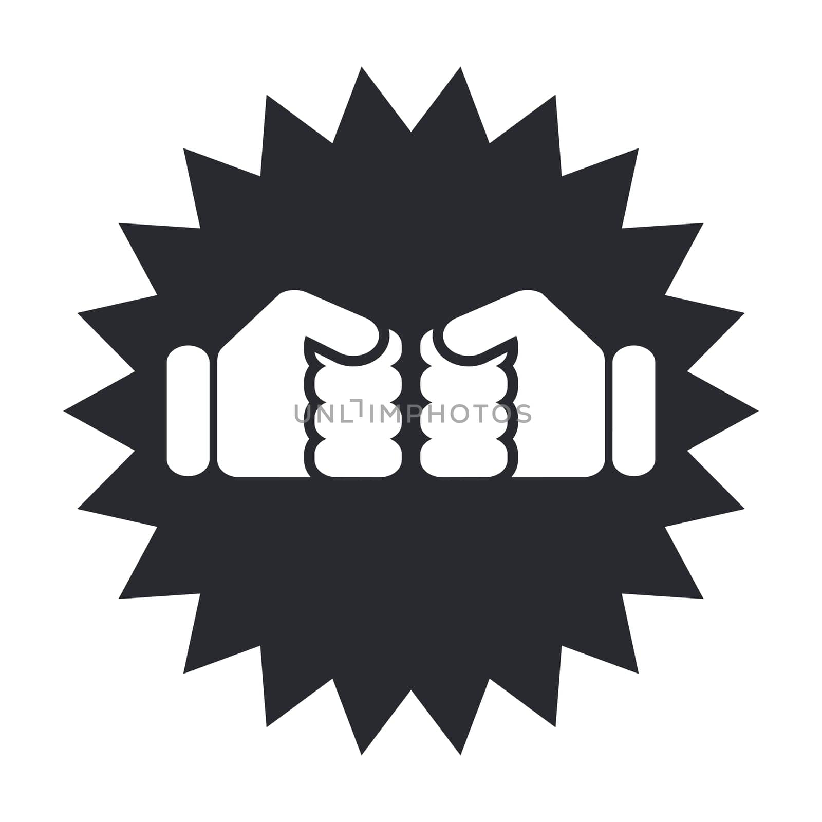 Vector illustration of single isolated boxe icon
