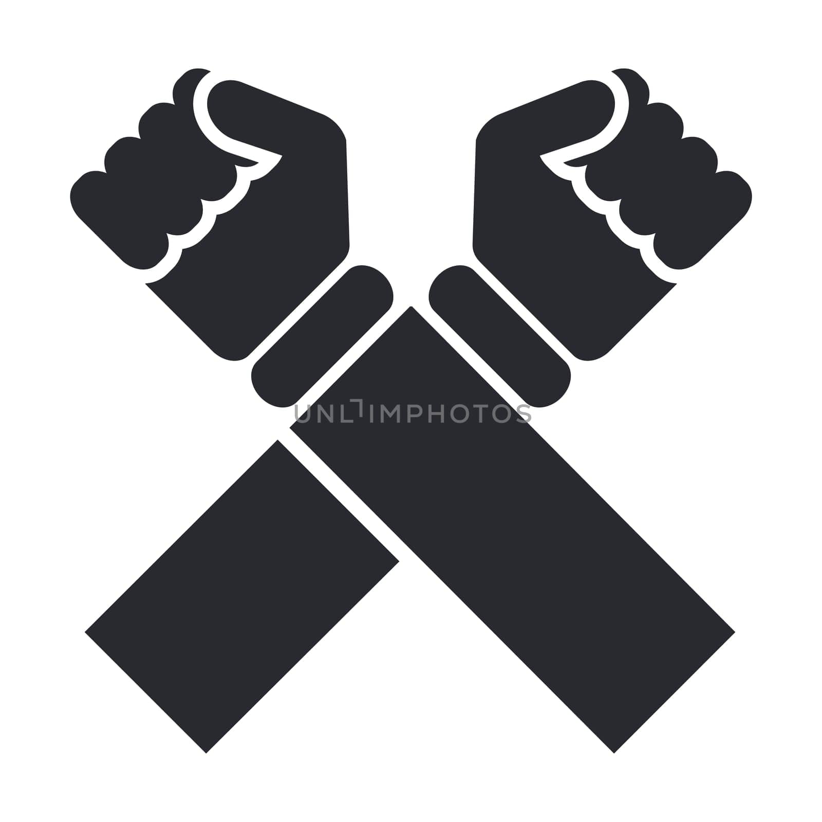 Vector illustration of single isolated cross icon