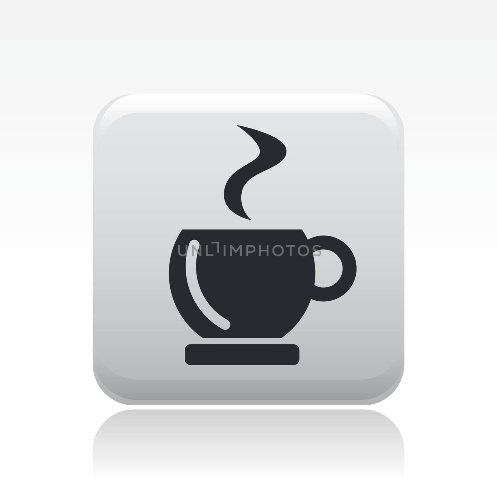 Vector illustration of single isolated coffee icon