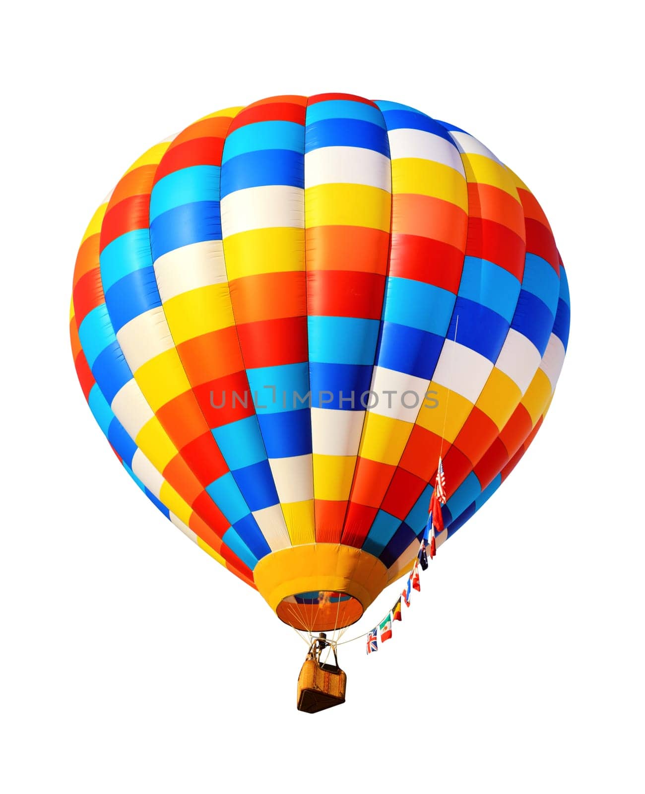 hot air balloon isolated