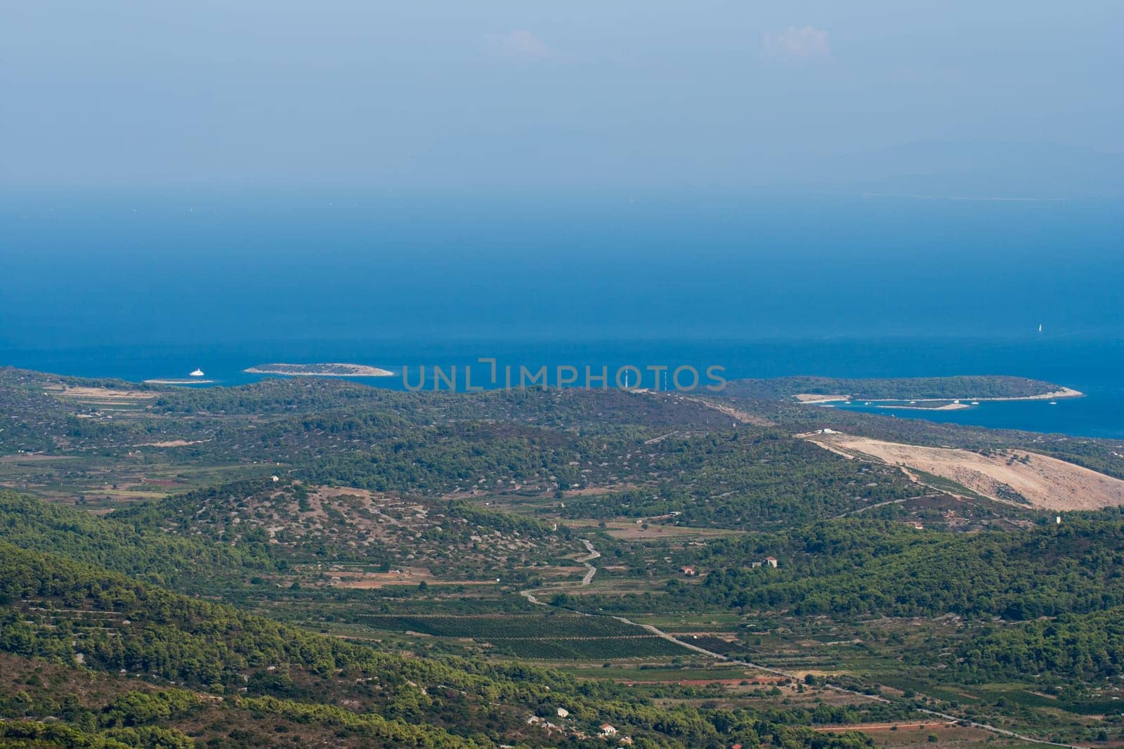 A scenic bay of Vis island in Croatia