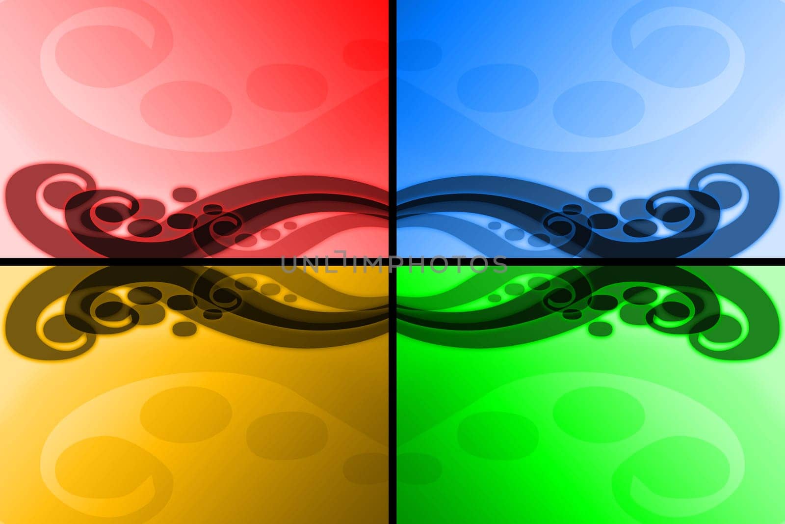 Abstract colorful waves forms a sweet and smooth background