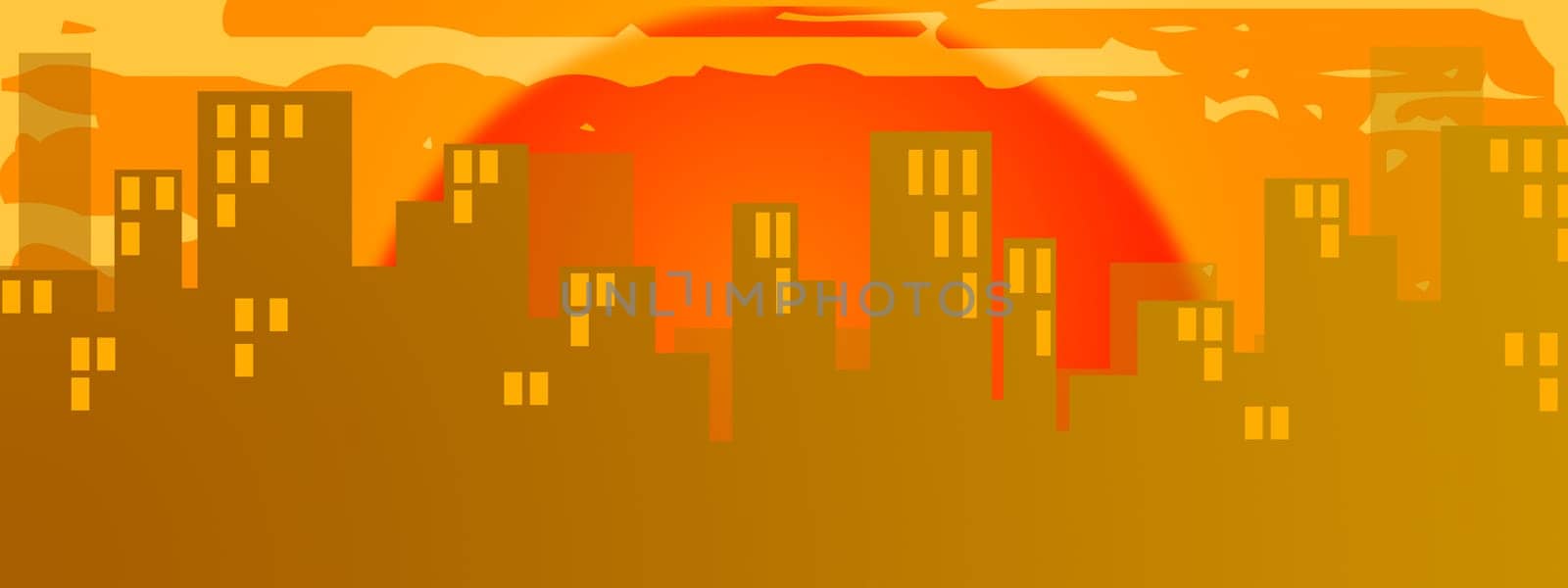 City silhouette background