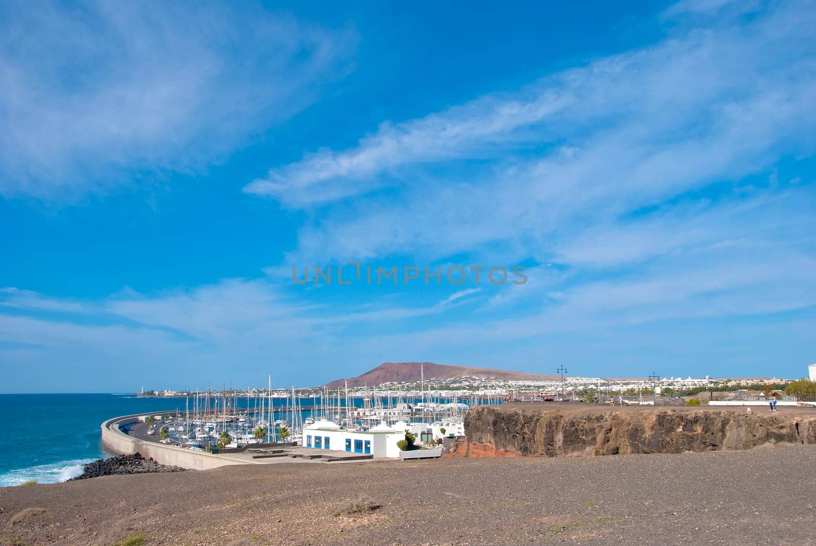 A general view of Playa Blanca Lanzarote