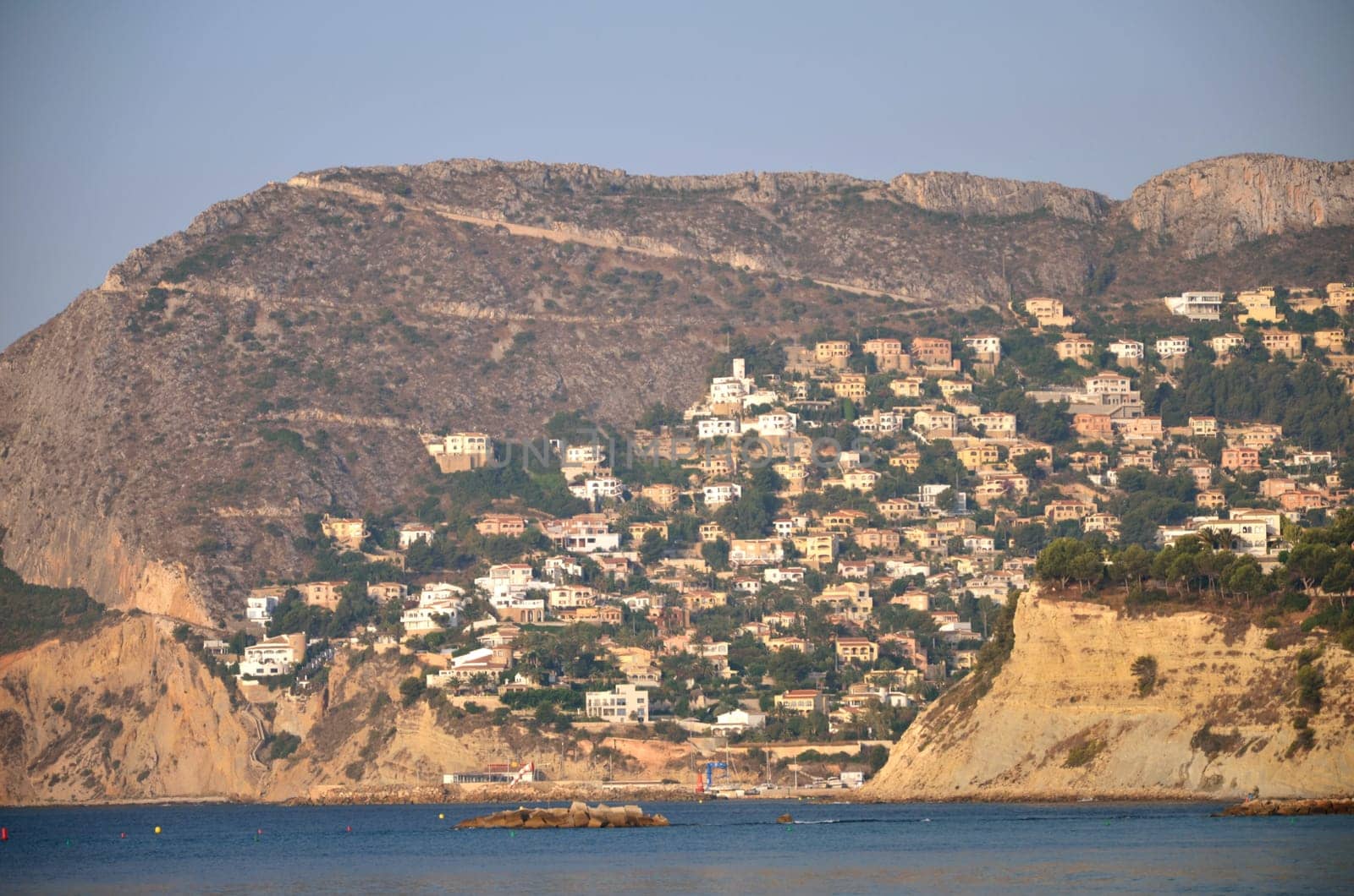 Sandy beach in Calpe, Spain
