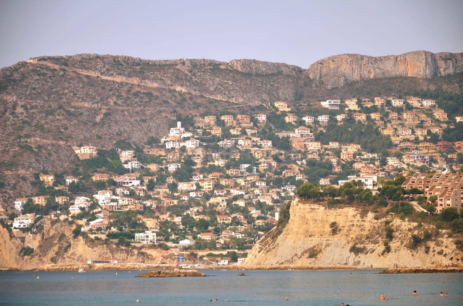 Sandy beach in Calpe, Spain
