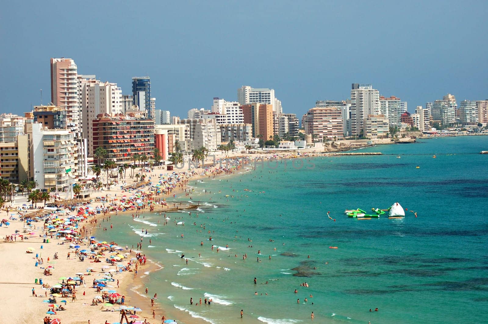 Sandy beach in Calpe, Spain
