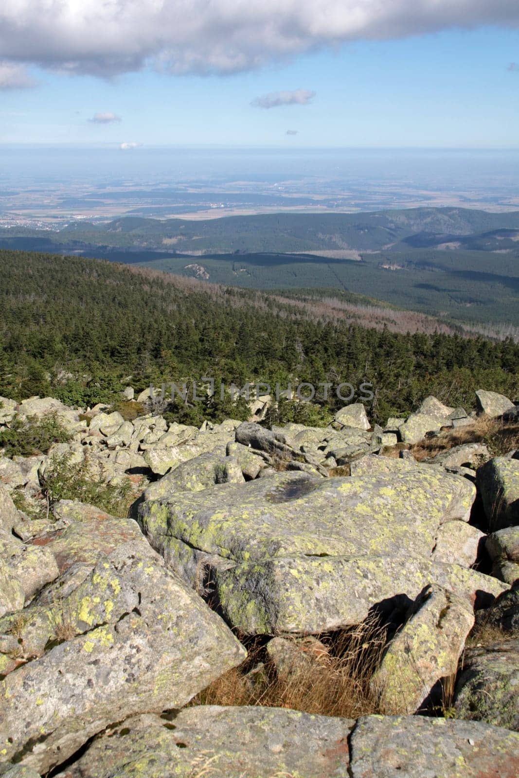 On the summit of the Brocken in the Harz Mountains