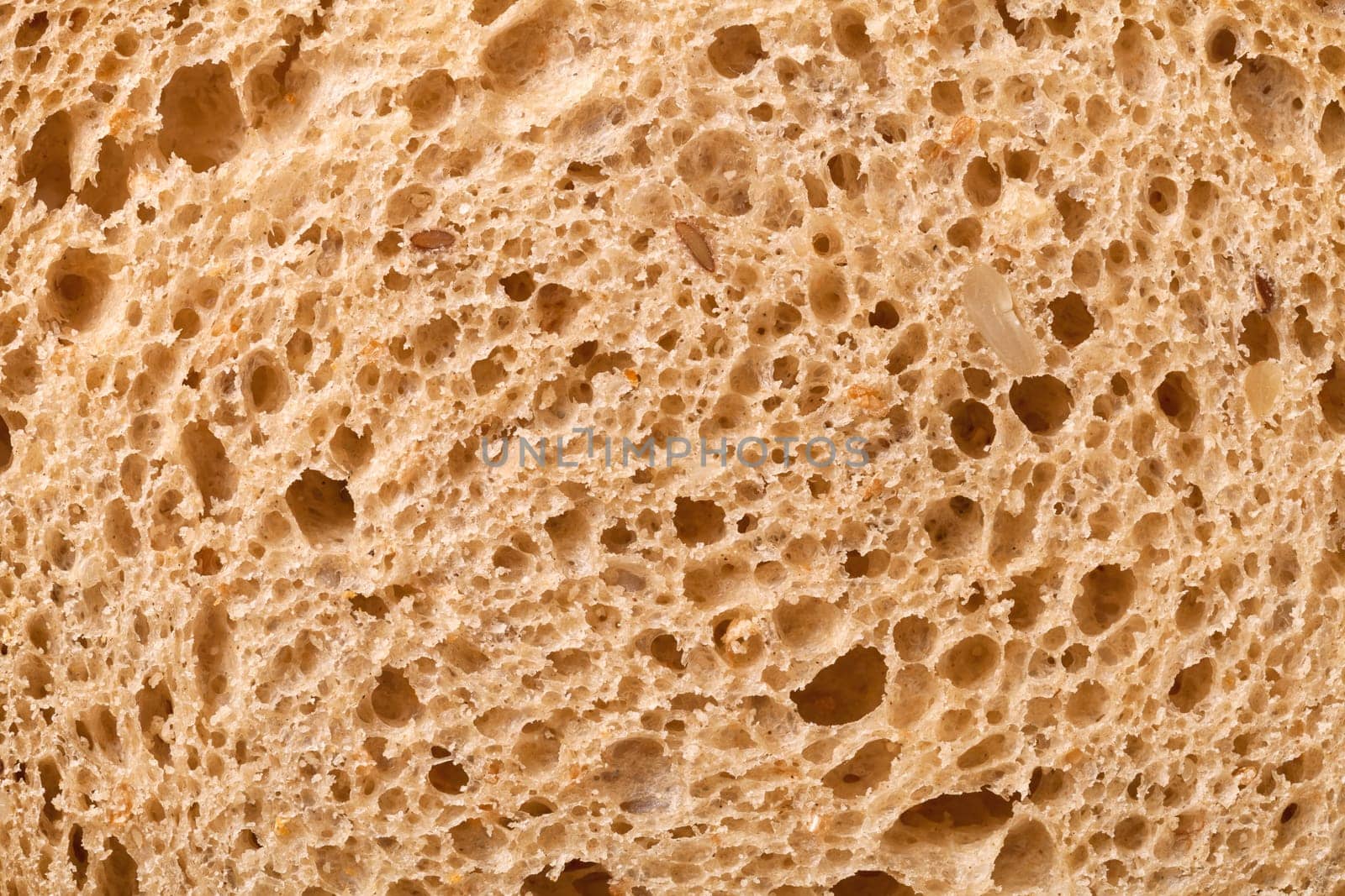 Wholemeal bread texture for background. Close up