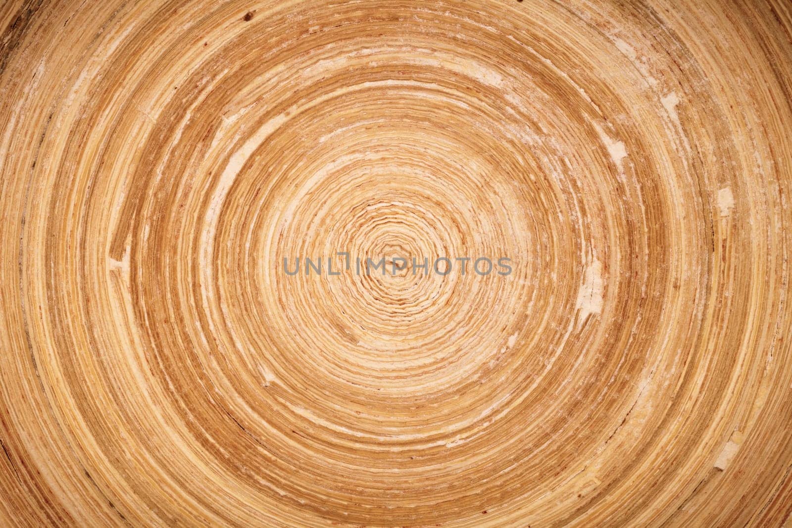 Circular bamboo texture for background. Top view