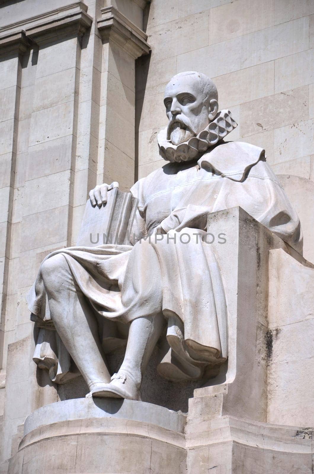 The monument of Miguel Cervantes on Plaza de Espana in Madrid, Spain