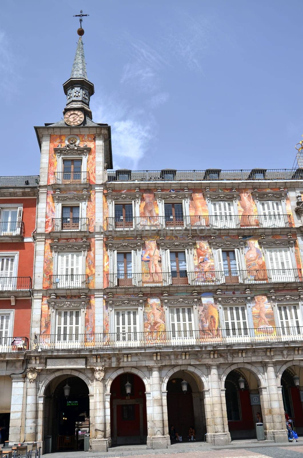 Casa de la Panaderia on Plaza Mayor in Madrid, Spain