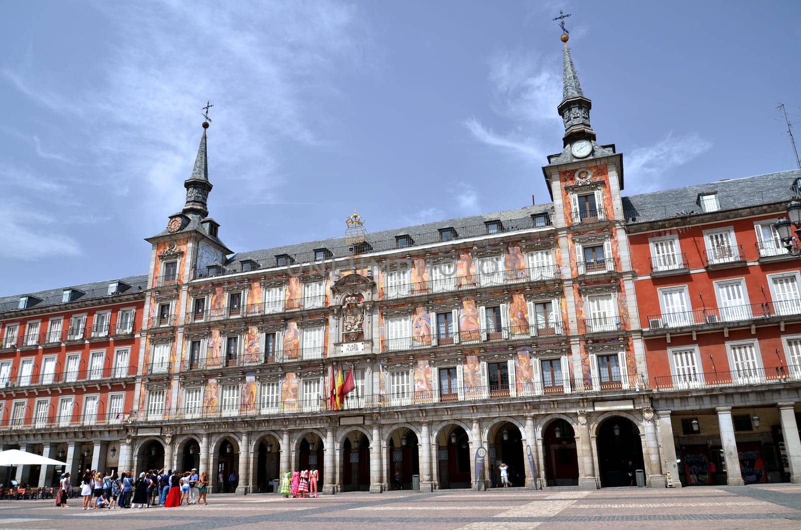 Casa de la Panaderia on Plaza Mayor in Madrid, Spain