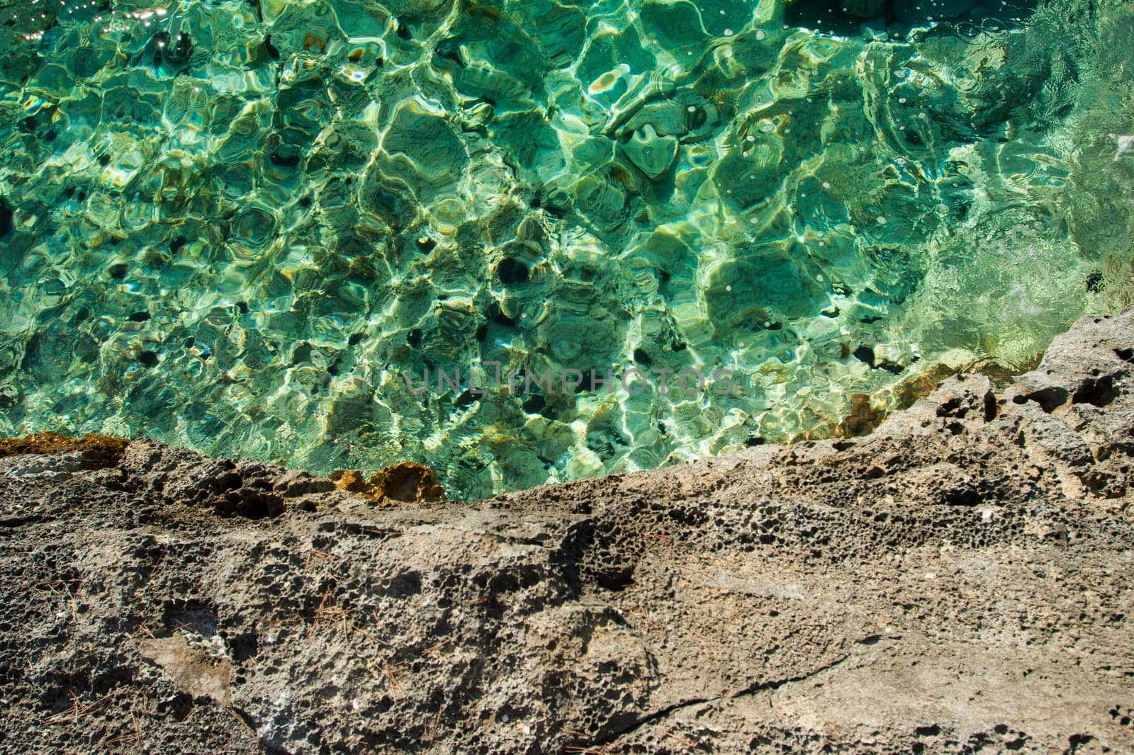 beautiful rocky beach in croatia
