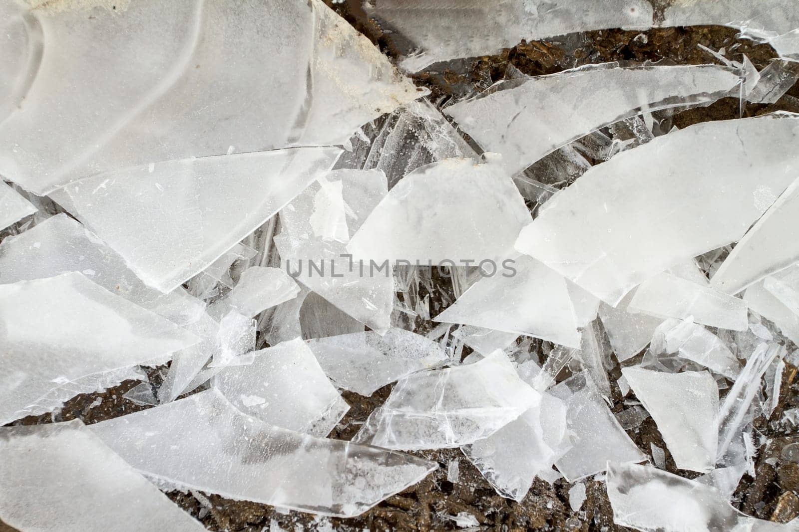 ice in the frozen earth
