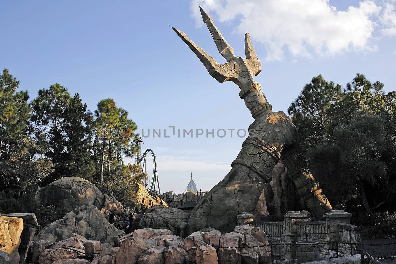 Poseidon's hand with the trident