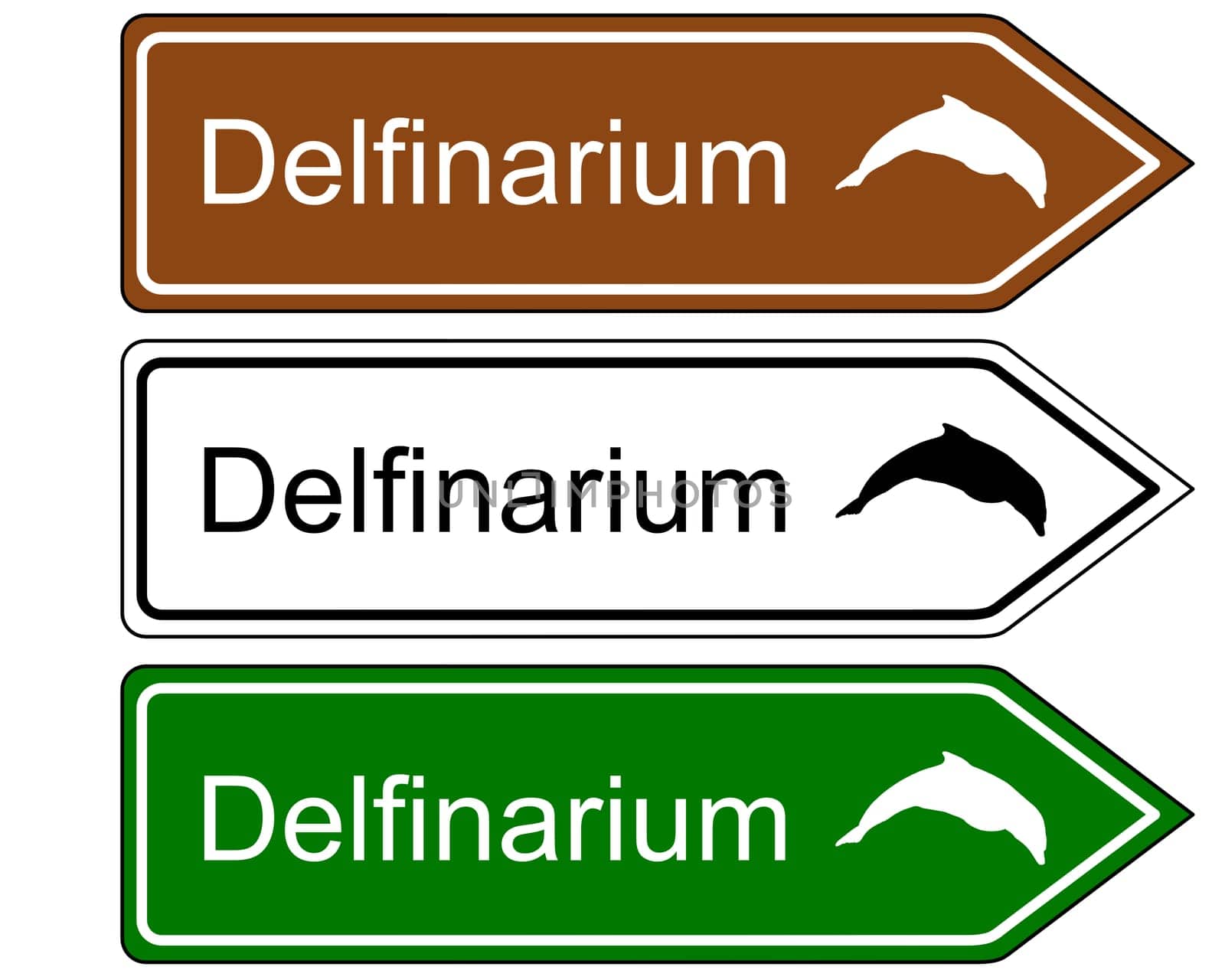 Signpost Dolphinarium
