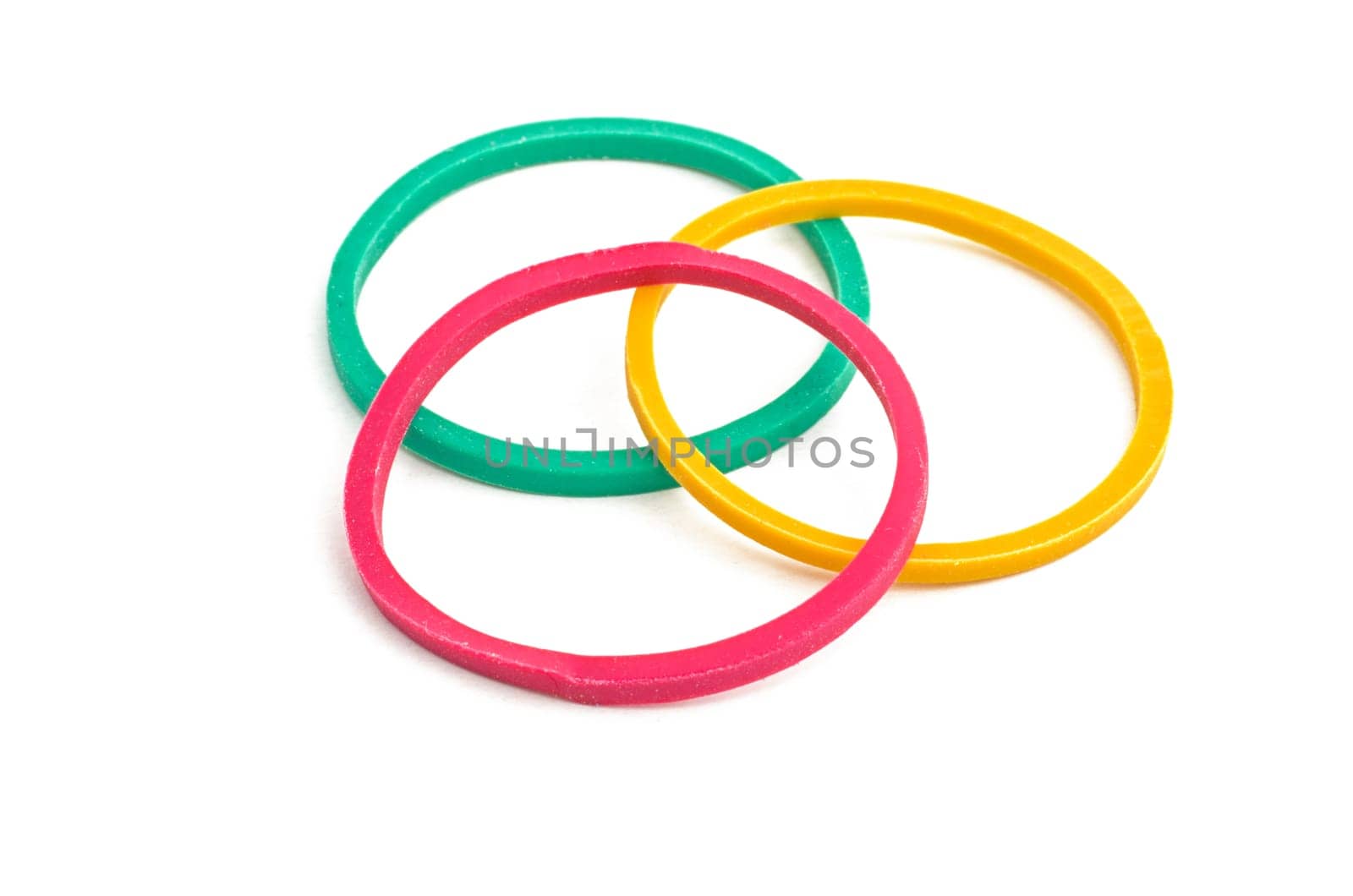 Three colored household gummies