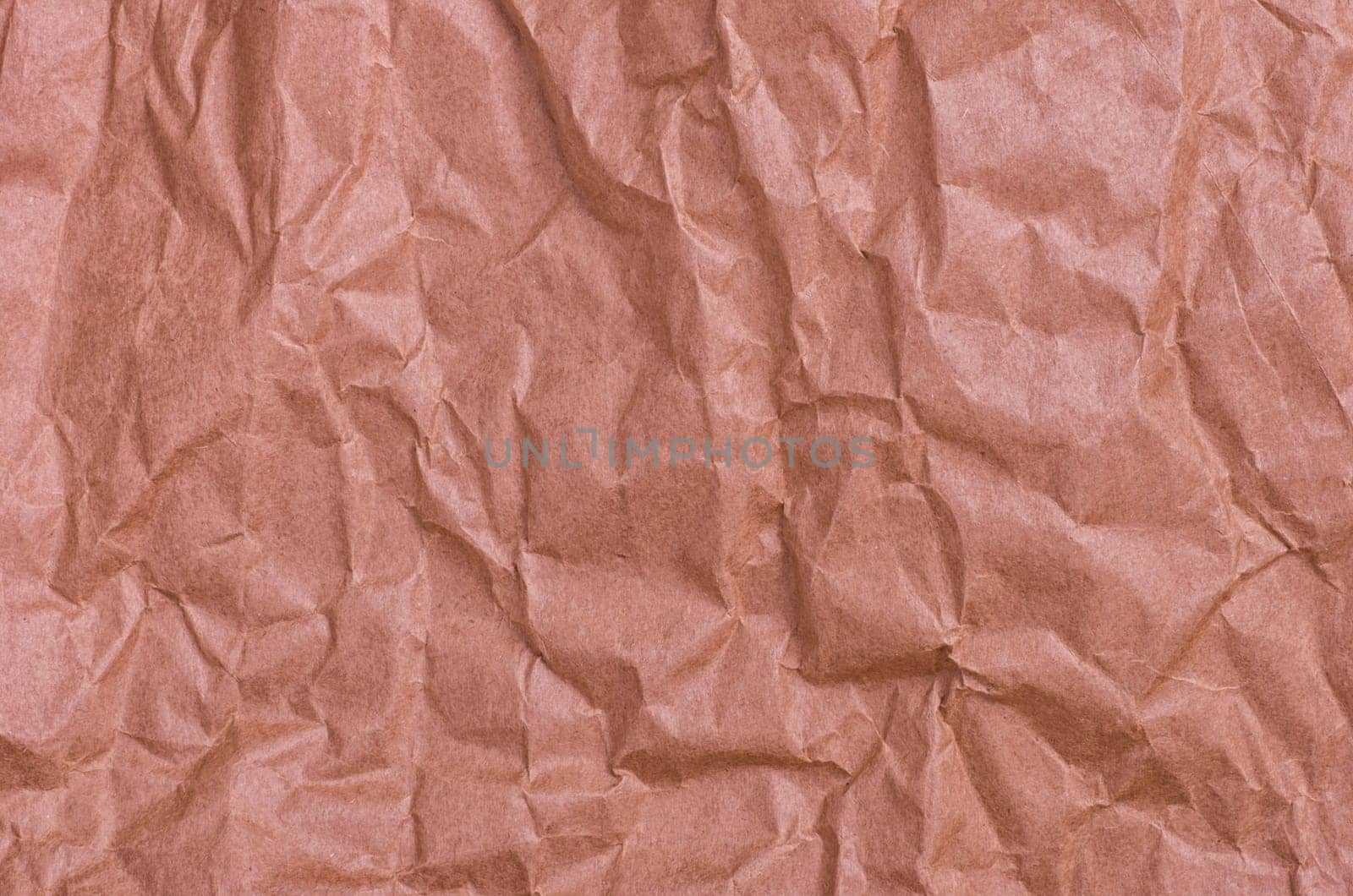 Crumpled brown wrapping paper