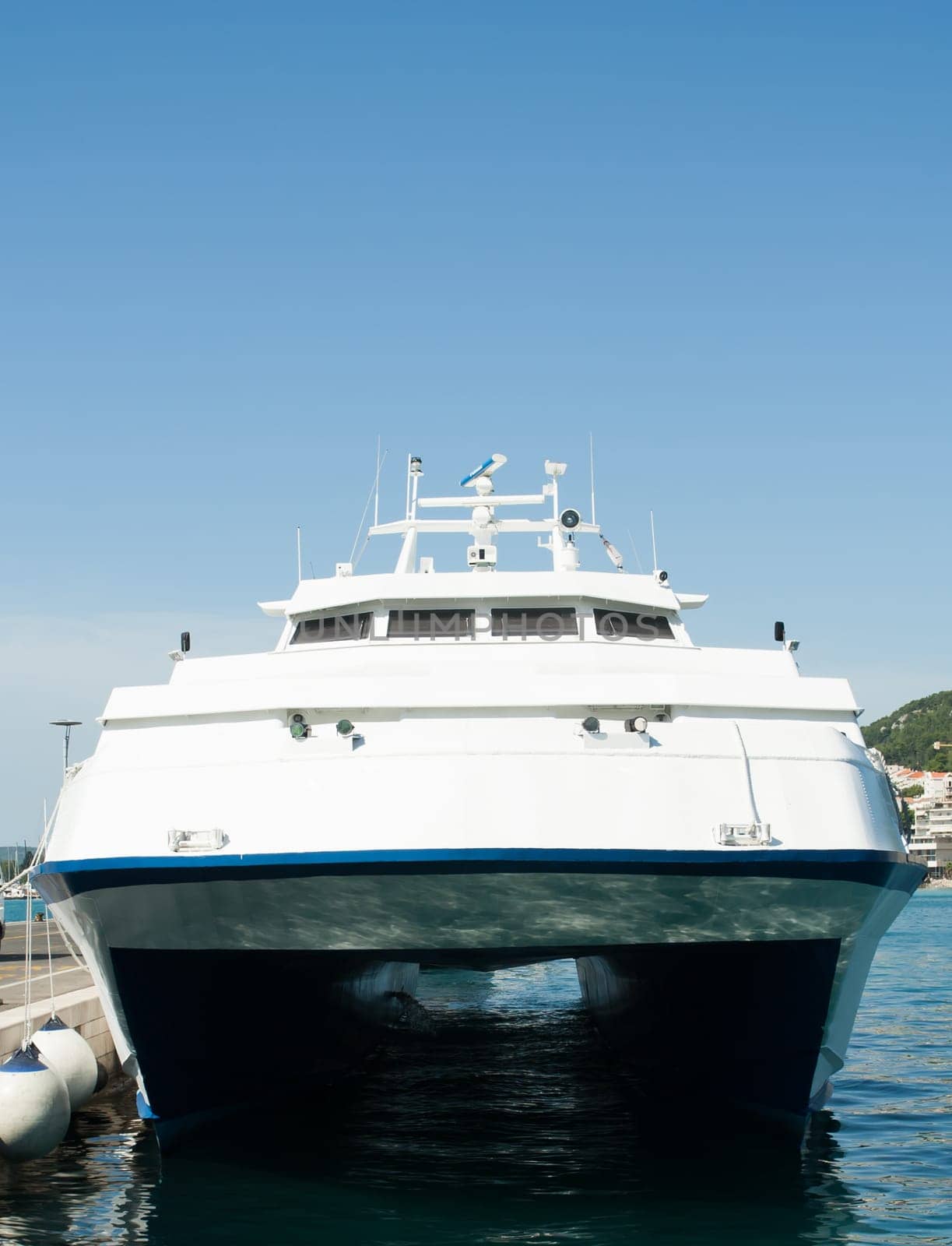 large catamaran on sea