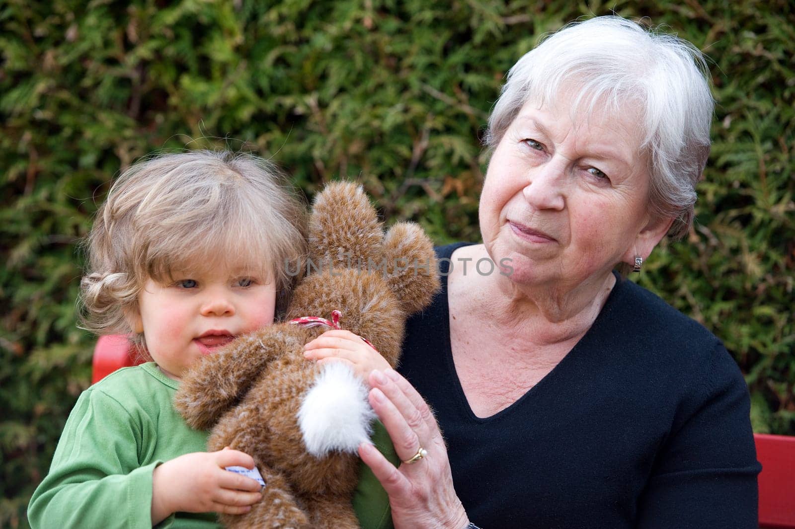grandma and grandchild