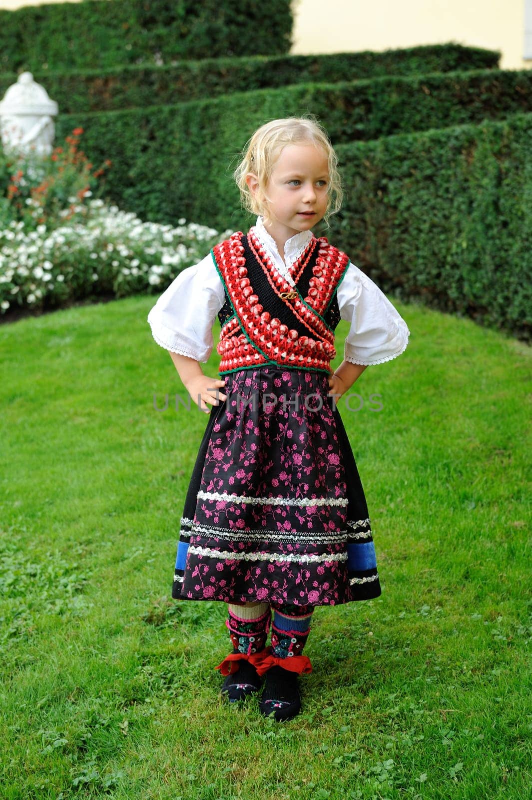 girl in traditional costume from Hesse- Germany