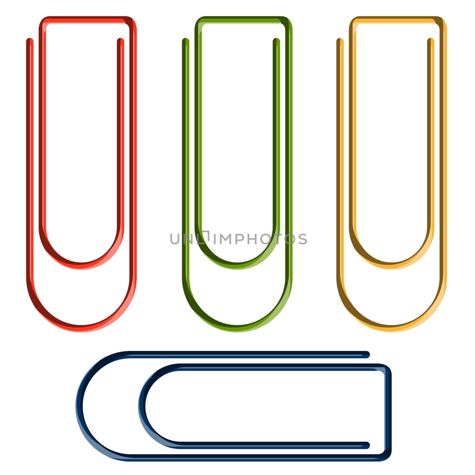 Paper Clips Collection Colorful