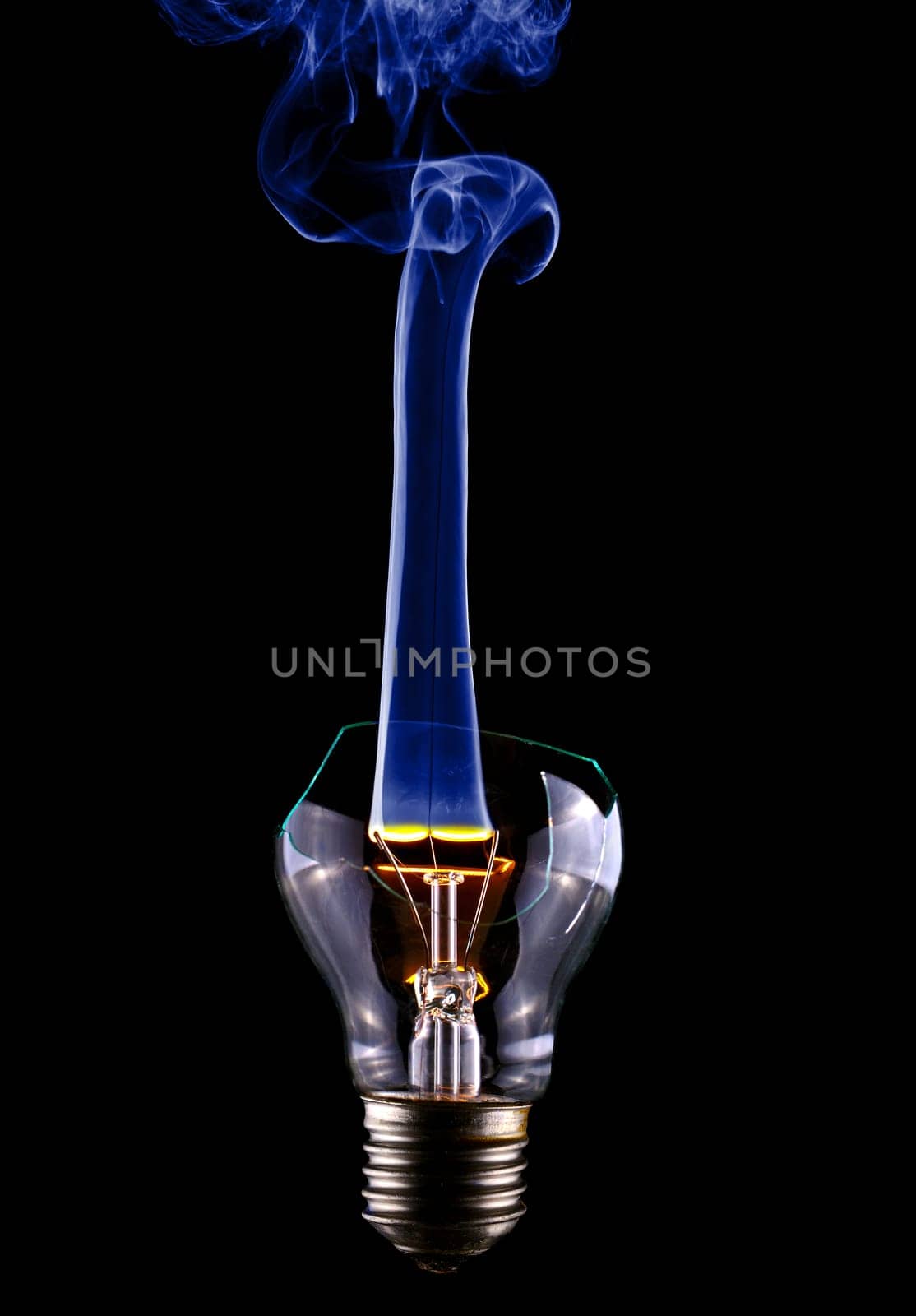 Light bulb on the verge of extinction
