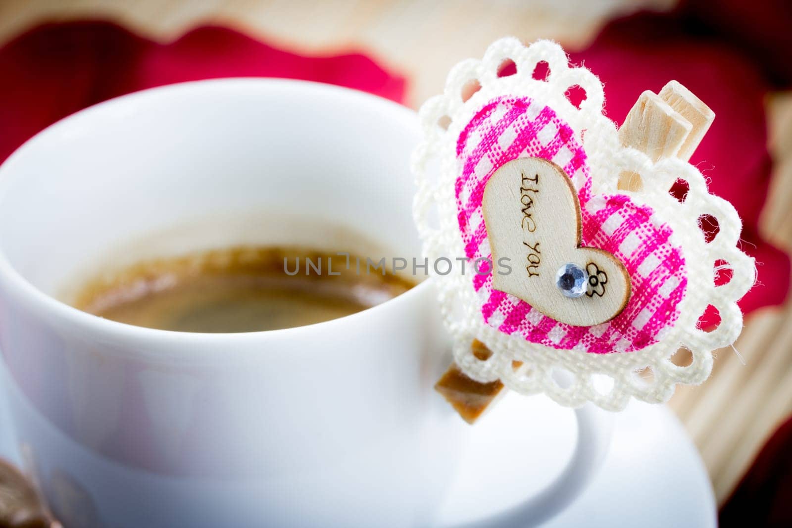 Coffee with Valentine heart