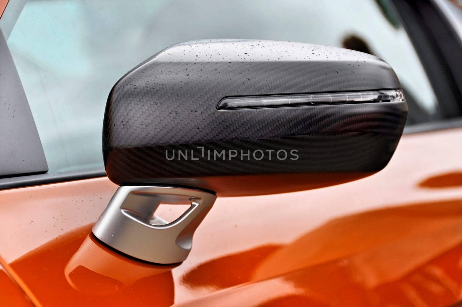 Supercar carbon fibre wing mirror