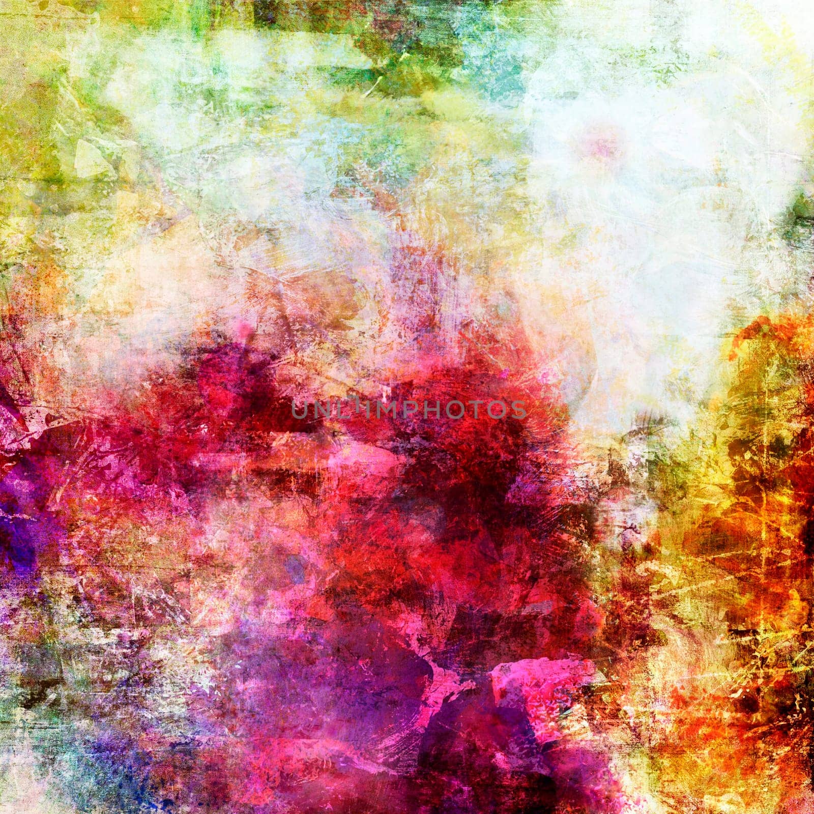 Abstract Painting Textures Collaged
