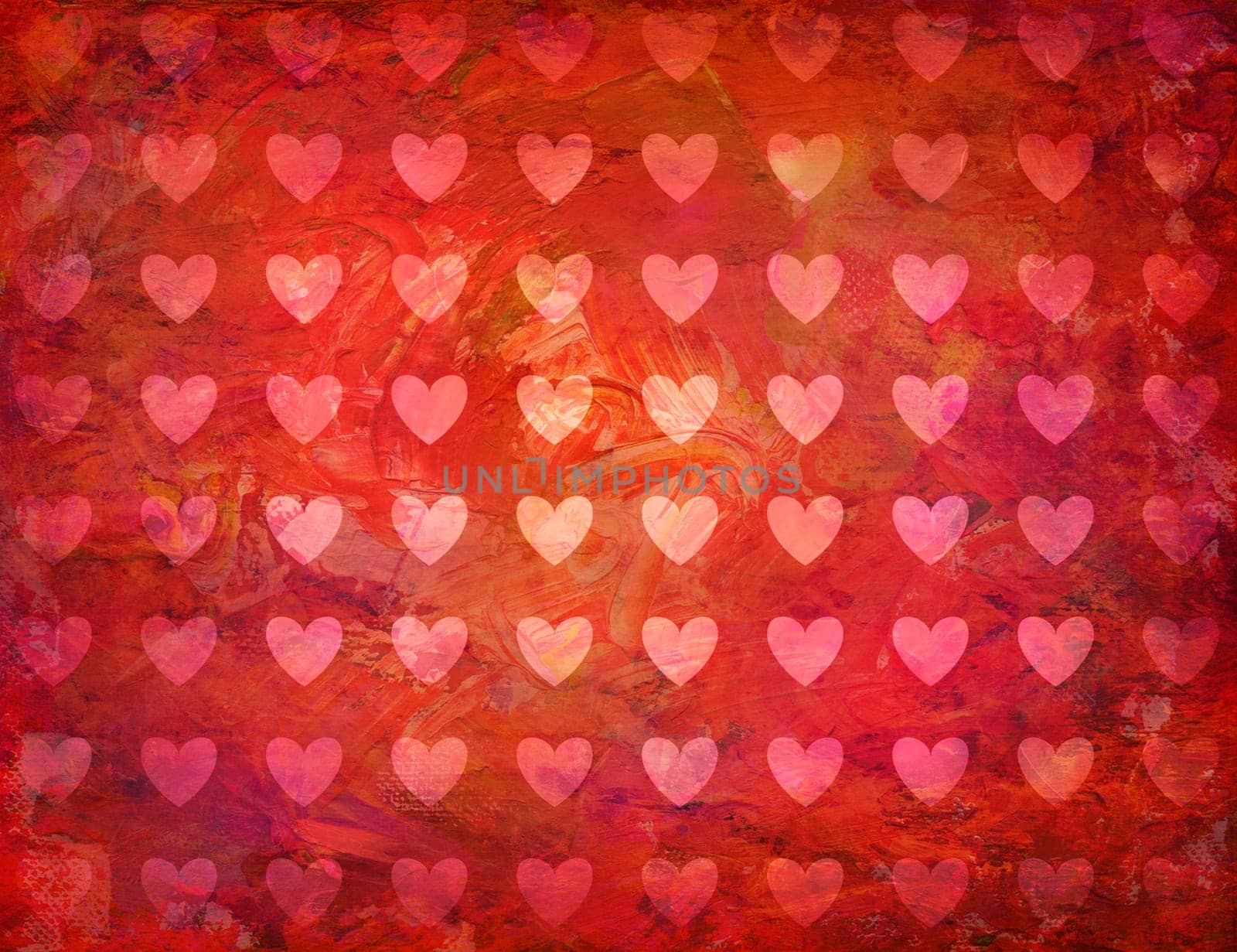 Heart texture in shades of pink,purple and dark red