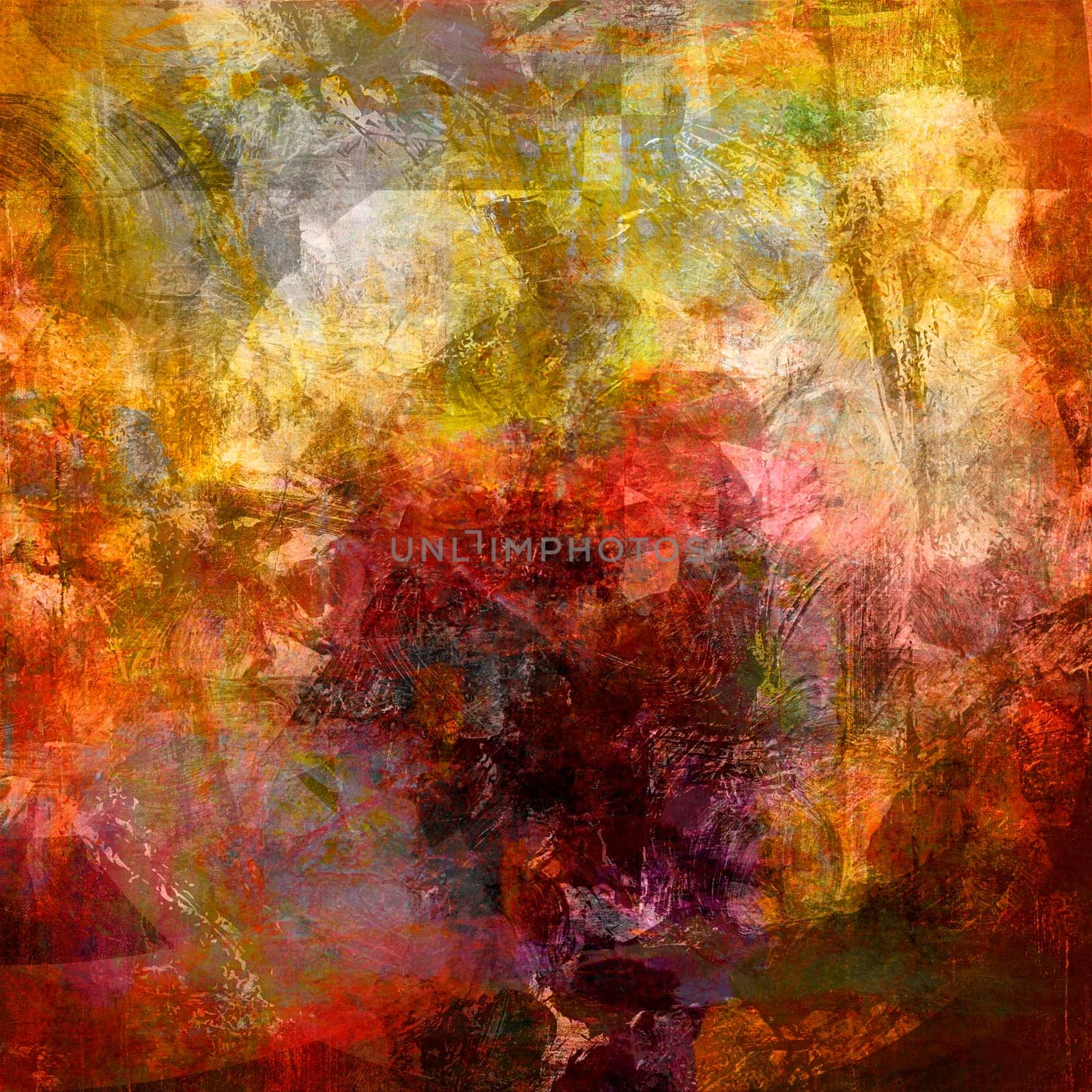 Abstract Painting Textures Collaged