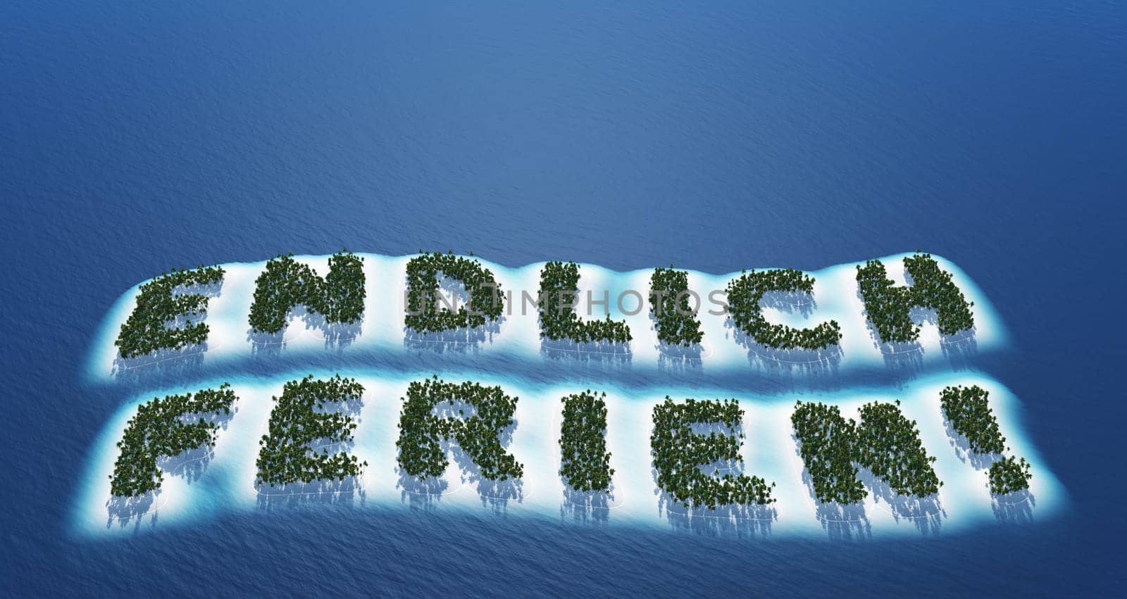 Finally holidays - island concept