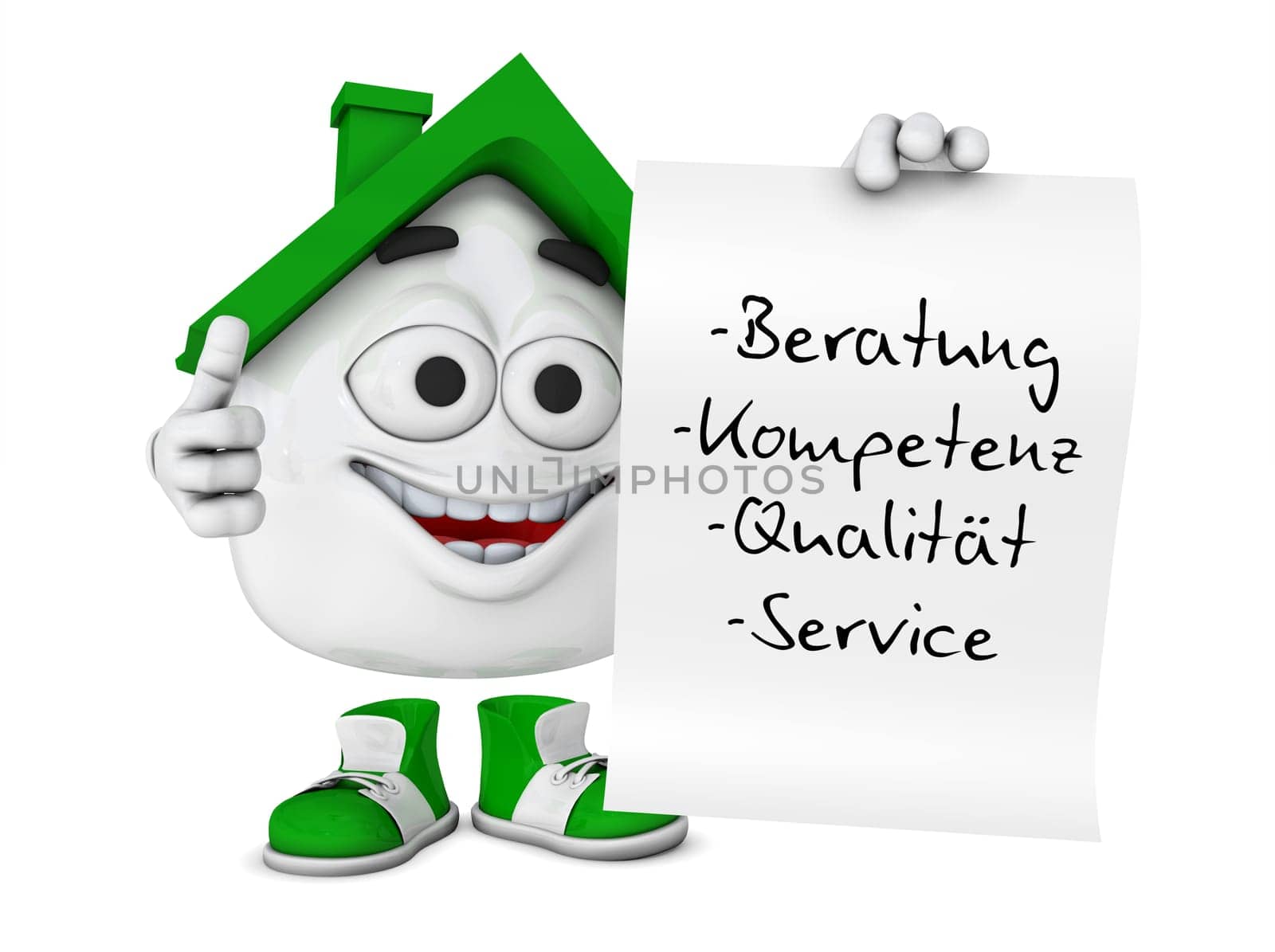 Small 3D House Green - Consulting Competence Quality Service