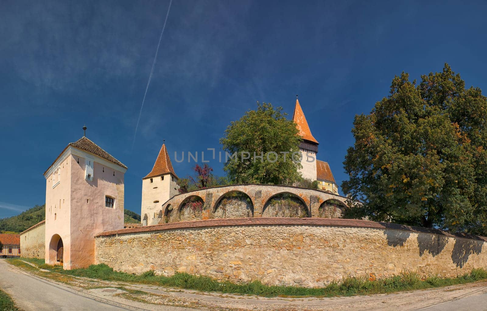 Biertan fortified church in Transylvania, Romania. It is a UNESCO World Heritage site.