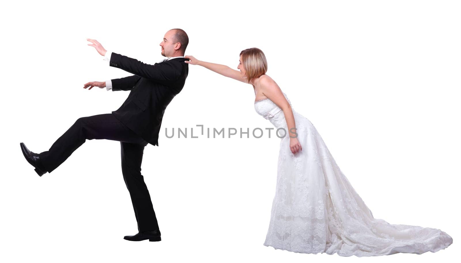 gromm try to escape from wedding