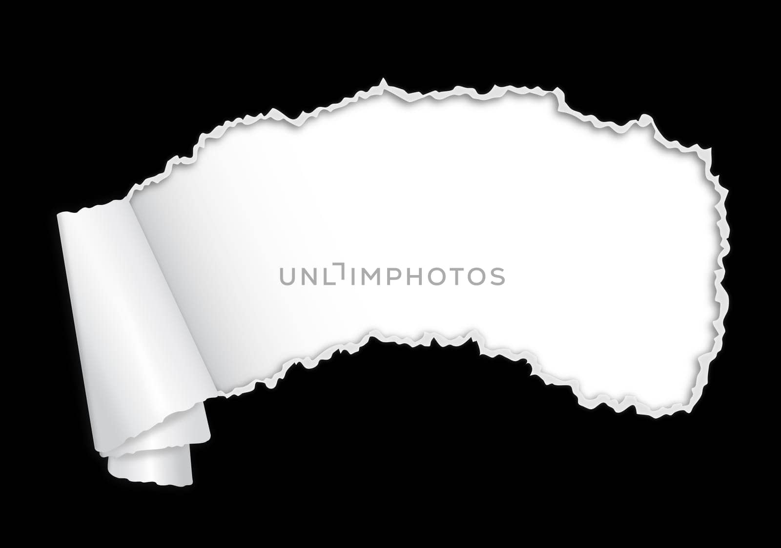 Torn paper with copy space